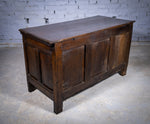 Charles II 17th Century Carved Three Panel Oak Coffer / Chest, c.1680 - Harrington Antiques