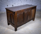 Charles II 17th Century Carved Three Panel Oak Coffer / Chest, c.1680 - Harrington Antiques