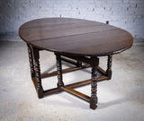 Charles II 17th Century Oak Gate Leg Table. - Harrington Antiques