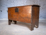 Charles II 17th Century Six Plank Oak Coffer / Chest, c.1650 - Harrington Antiques