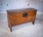 Charles II 17th Century Six Plank Oak Coffer / Chest, c.1650 - Harrington Antiques