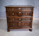 Charles II English Oak Chest Of Drawers, c.1680. - Harrington Antiques