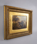 Circle of Alexander Nasmyth - Figures In Highland Country Landscape. Signed. Oil On Board - Harrington Antiques