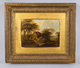 Circle of Alexander Nasmyth - Figures In Highland Country Landscape. Signed. Oil On Board - Harrington Antiques