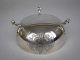 Continental .800 Silver Bowl With Byzantine & Jerusalem Crests. - Harrington Antiques