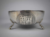 Continental .800 Silver Bowl With Byzantine & Jerusalem Crests. - Harrington Antiques