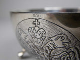 Continental .800 Silver Bowl With Byzantine & Jerusalem Crests. - Harrington Antiques