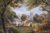 David Payne (1843-1894) 'A Glimpse Of Haddon Hall'. Signed Verso. Oil On Canvas. - Harrington Antiques