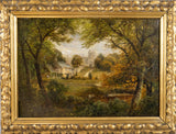 David Payne (1843-1894) 'A Glimpse Of Haddon Hall'. Signed Verso. Oil On Canvas. - Harrington Antiques