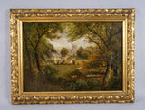 David Payne (1843-1894) 'A Glimpse Of Haddon Hall'. Signed Verso. Oil On Canvas. - Harrington Antiques