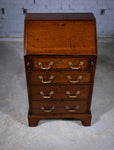 Diminutive George III Mahogany Bureau - Harrington Antiques