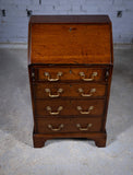 Diminutive George III Mahogany Bureau - Harrington Antiques