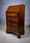 Diminutive George III Mahogany Bureau - Harrington Antiques