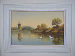 Donald Wincup (1934-2015). Watercolour Depicting A Norfolk Broads Scene. Signed Watercolour. - Harrington Antiques