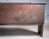 Early 17th Century Oak Six Plank Narrow Chest / Coffer - Harrington Antiques