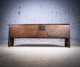 Early 17th Century Oak Six Plank Narrow Chest / Coffer - Harrington Antiques