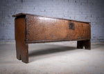 Early 17th Century Oak Six Plank Narrow Chest / Coffer - Harrington Antiques