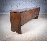 Early 17th Century Oak Six Plank Narrow Chest / Coffer - Harrington Antiques
