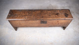 Early 17th Century Oak Six Plank Narrow Chest / Coffer - Harrington Antiques