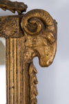 Early 19th Century French Neoclassical Pier Mirror With Rams' Head Decoration - Harrington Antiques