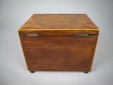 Early 19th Century Mahogany and Boxwood Veneered Tea Caddy - Harrington Antiques