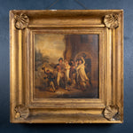 Early 19th Century Oil On Board - A Fracus Outside Chapel - Harrington Antiques