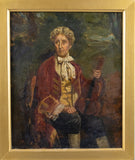 Early 19th Century Portrait Of A Violinist - Oil On Canvas, English School. - Harrington Antiques