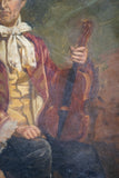 Early 19th Century Portrait Of A Violinist - Oil On Canvas, English School. - Harrington Antiques