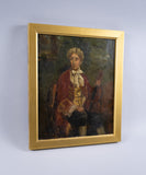 Early 19th Century Portrait Of A Violinist - Oil On Canvas, English School. - Harrington Antiques