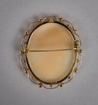 Early 20th Century 15 Carat Cameo Brooch, c.1930s. - Harrington Antiques