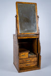 Early 20th Century Campaign Style Burr Walnut & Mahogany Folding Vanity Box - Harrington Antiques