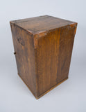 Early 20th Century Campaign Style Burr Walnut & Mahogany Folding Vanity Box - Harrington Antiques