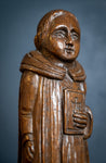 Early 20th Century Carved Oak Robed Monk - Harrington Antiques