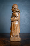 Early 20th Century Carved Oak Robed Monk - Harrington Antiques