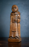 Early 20th Century Carved Oak Robed Monk - Harrington Antiques