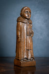 Early 20th Century Carved Oak Robed Monk - Harrington Antiques