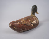 Early 20th Century Carved Painted Decoy Mallard Duck - Harrington Antiques