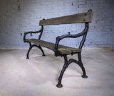 Early 20th Century Cast Iron 'Trunk' Bench by Bayliss Jones, Wolverhampton, c.1900. - Harrington Antiques