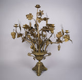 Early 20th Century French Nine Branch Church Harvest Candelabra. - Harrington Antiques