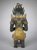 Early 20th Century Gilt Bronze Kneeling Asian Deity. - Harrington Antiques