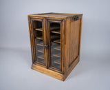 Early 20th Century Glazed Pine Collector's Cabinet. - Harrington Antiques