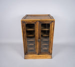 Early 20th Century Glazed Pine Collector's Cabinet. - Harrington Antiques