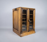 Early 20th Century Glazed Pine Collector's Cabinet. - Harrington Antiques