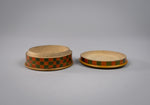 Early 20th Century Harlequin Painted Treen Snuff Box. - Harrington Antiques