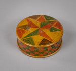 Early 20th Century Harlequin Painted Treen Snuff Box. - Harrington Antiques