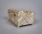 Early 20th Century Mother Of Pearl Casket / Box, c.1900. - Harrington Antiques