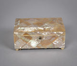 Early 20th Century Mother Of Pearl Casket / Box, c.1900. - Harrington Antiques