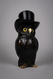 Early 20th Century Novelty Carved Owl Spill Holder - Harrington Antiques