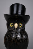 Early 20th Century Novelty Carved Owl Spill Holder - Harrington Antiques