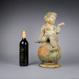 Early 20th Century Terracotta Garden Cherub - Harrington Antiques